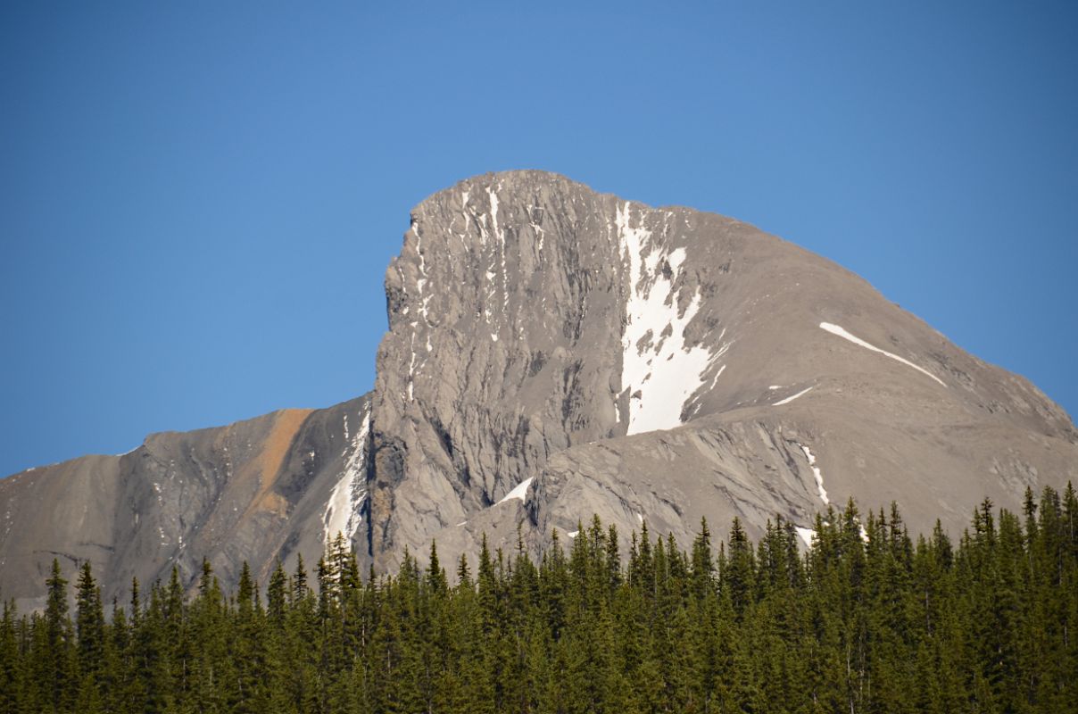 11 Peak Behind Samson Peak From Scenic Tour Boat On Moraine Lake Near Jasper